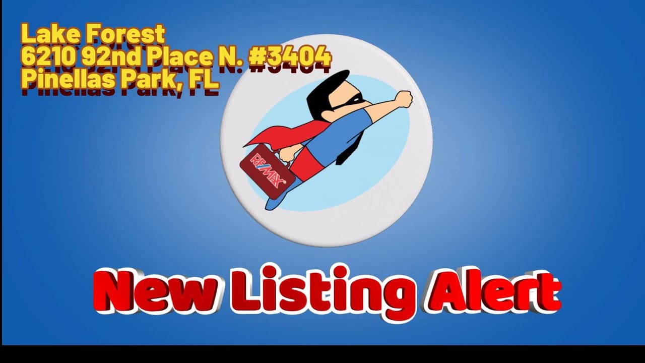 New Listing Alert   6210 92nd Place N , #3404, Pinellas Park, FL