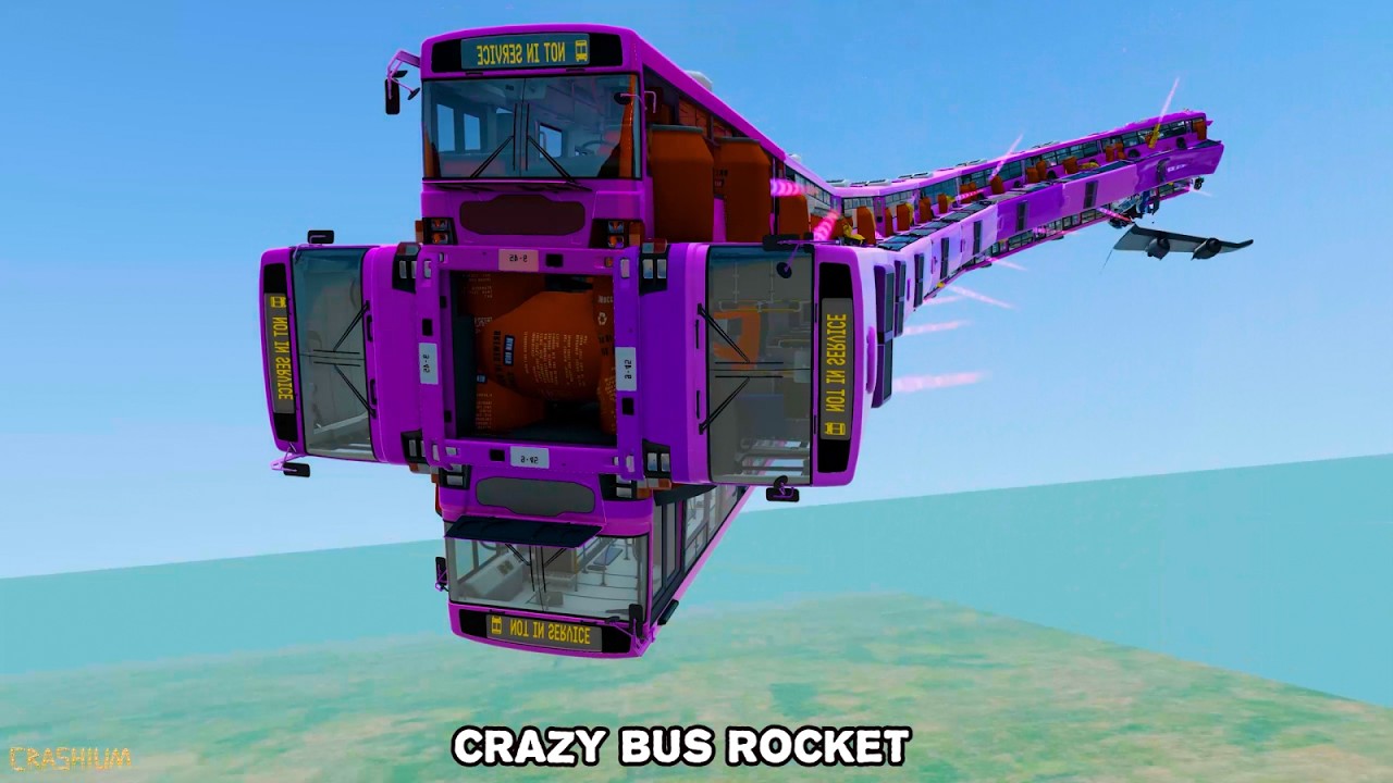 Damned Bus Rockets and Weird Bus & Truck Configurations in BeamNG.drive - Compilation