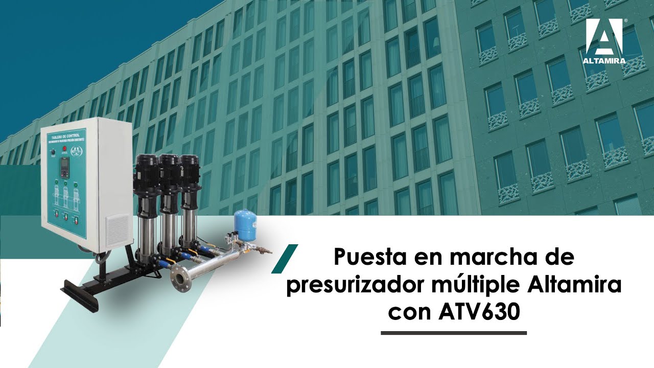 Puesta en marcha de presurizador múltiple Altamira con ATV630