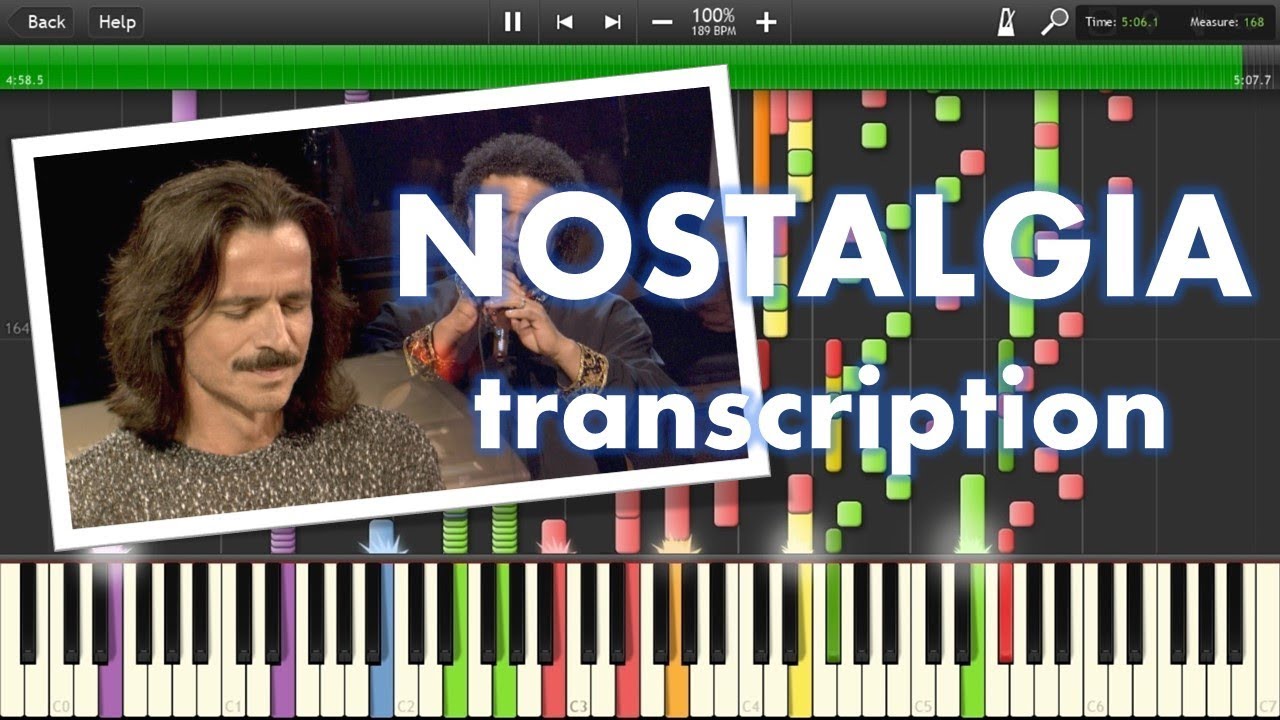 Yanni - Nostalgia Full Orchestral & Piano Transcription - Synthesia [HD]