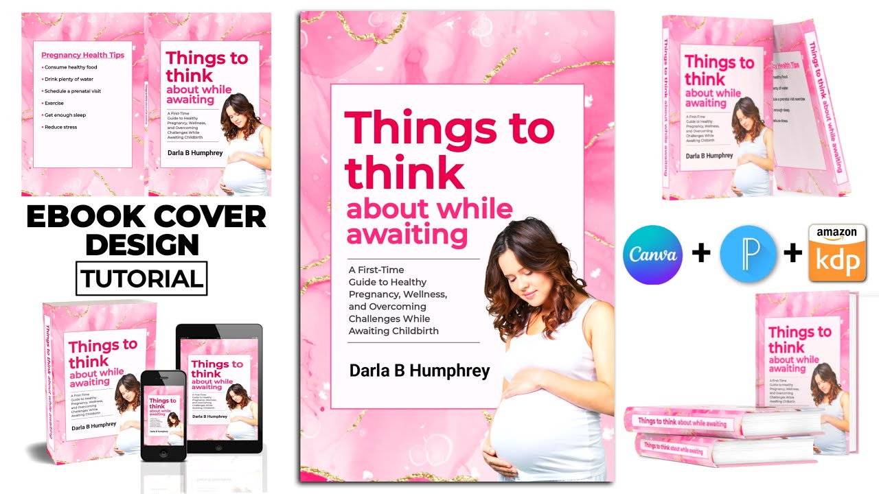 How To Design An Ebook Cover Using Canva & Pixellab, For AMAZON KDP