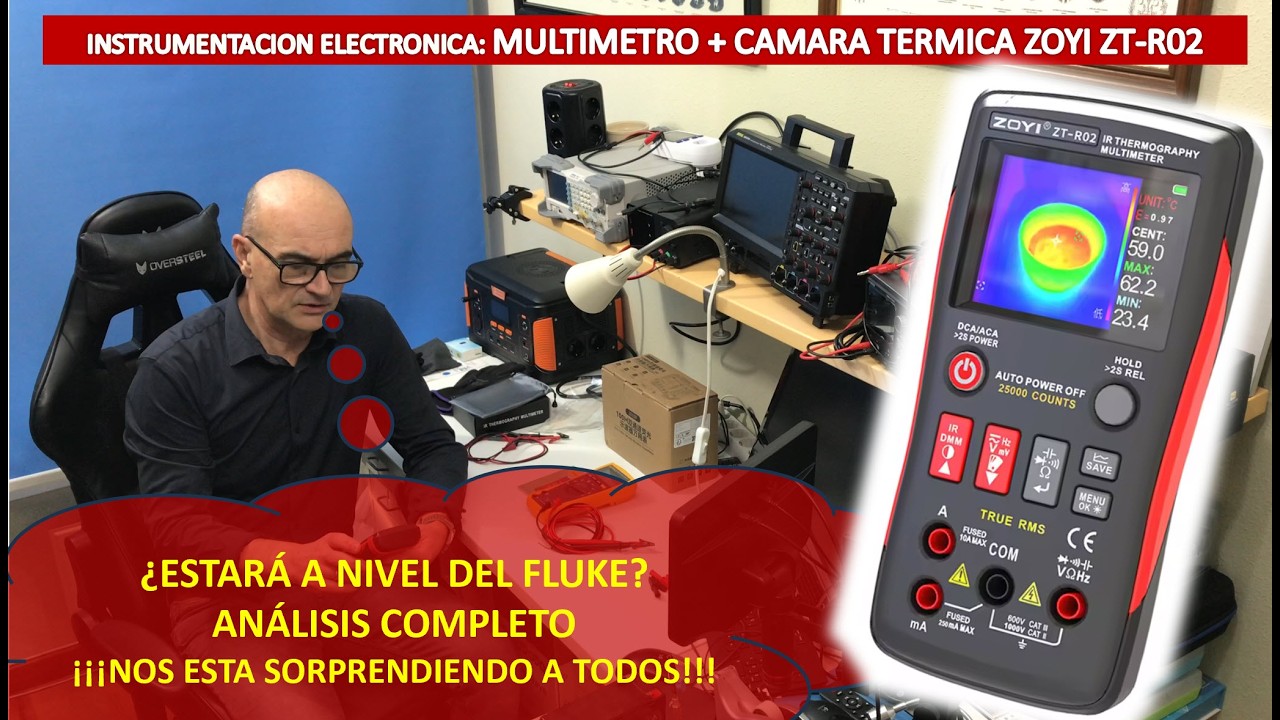 Multimetro + camara termografica ZOYI ZT R02