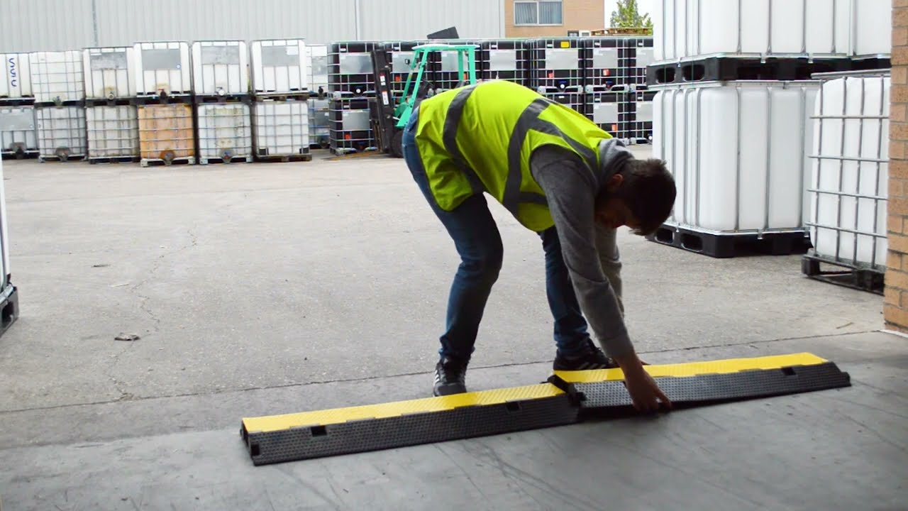 Heavy Duty Cable Protector Demonstration