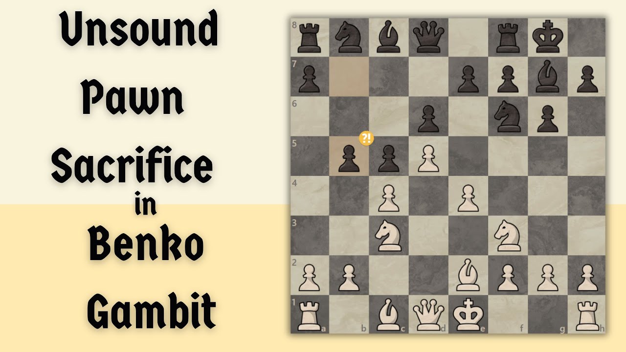 Exploiting unsound pawn sacrifice in delayed Benko Gambit