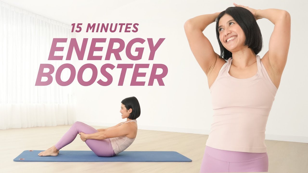 15 MINUTE Energy Booster Workout (For When You're Tired) | Beginner Pilates Workout