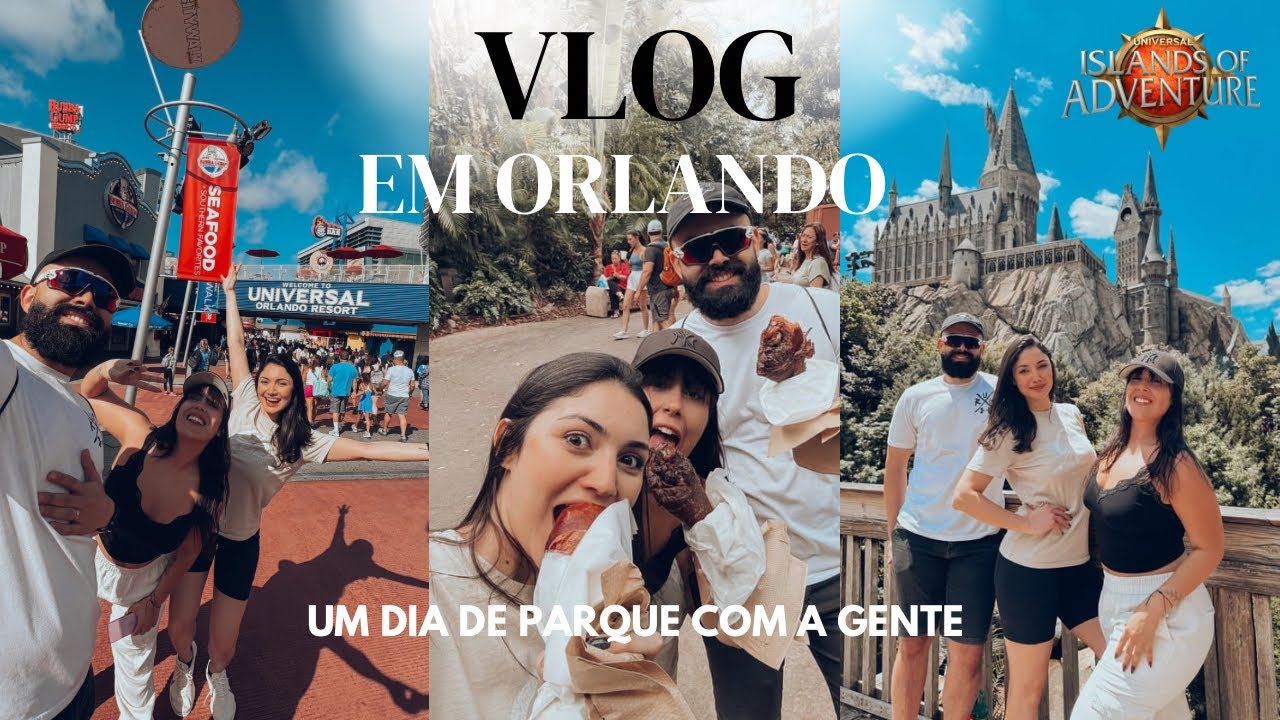 Vlog da viagem para Orlando| Aeroporto + 1 dia no PARQUE do ISLANDS OF ADVENTURE!