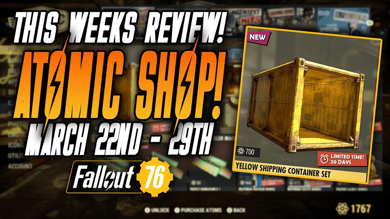 Fallout 76 Atomic Shop Update | March 22nd - 29th