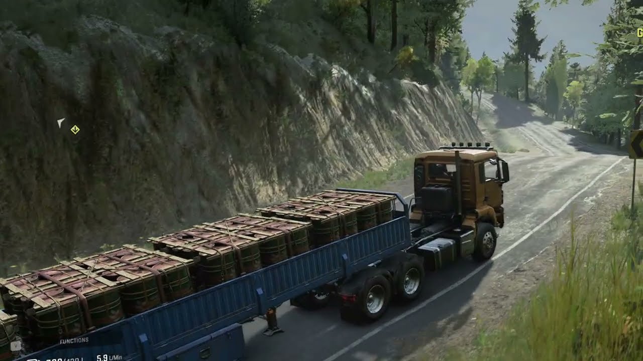 หัวลาก ManTruck ส่งของขึ้นเขา บรรทุกหนักแทบขึ้นไม่ไหว