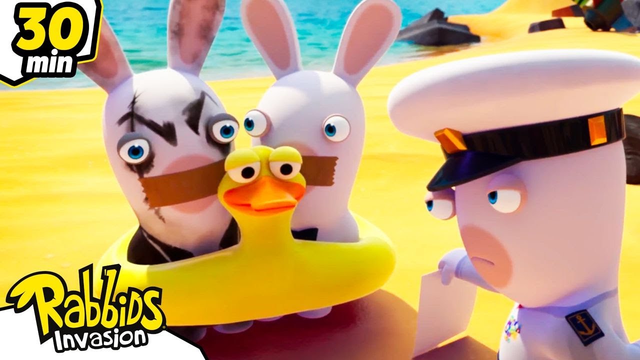 Die Rabbids erobern den Strand während der Hitzewarnung ! | Rabbids: Invasion der Rabbids | Cartoon