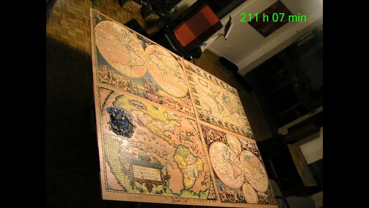 Puzzle 18000 Teile: vier historische Weltkarten (Ravensburger)