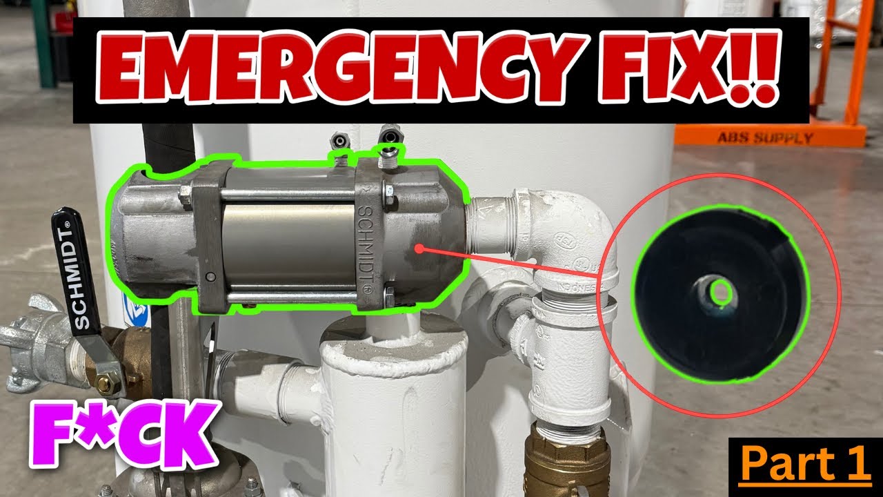 How to Fix a Leaking Blast Pot on the Job-site (Schmidt Combo Valve Repair Part 1)