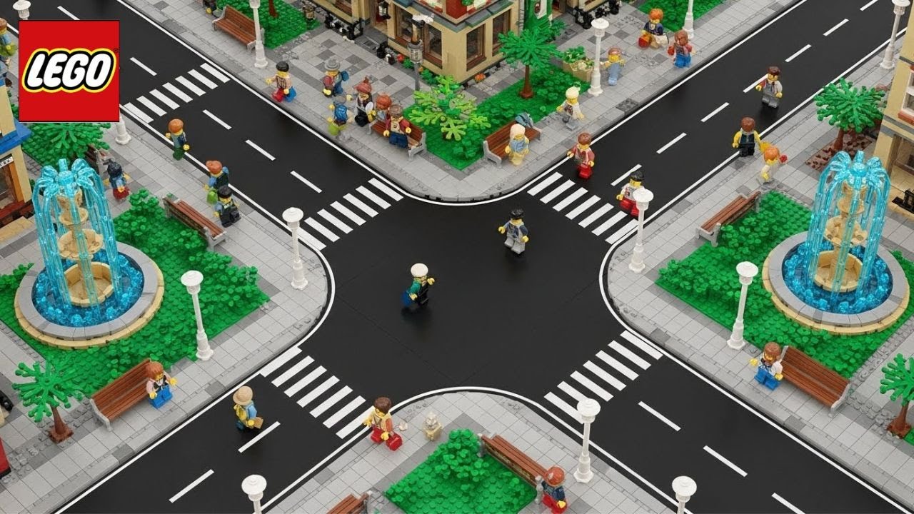 The Great LEGO City Overhaul: Road Paving and Landscaping in Action