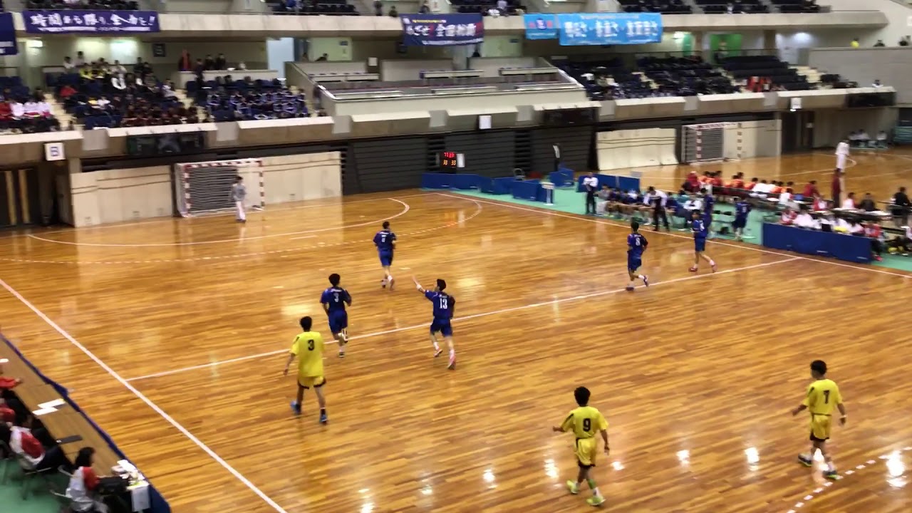 ハンドボール高校選抜H.30準々決勝大分高校VS氷見高校前半