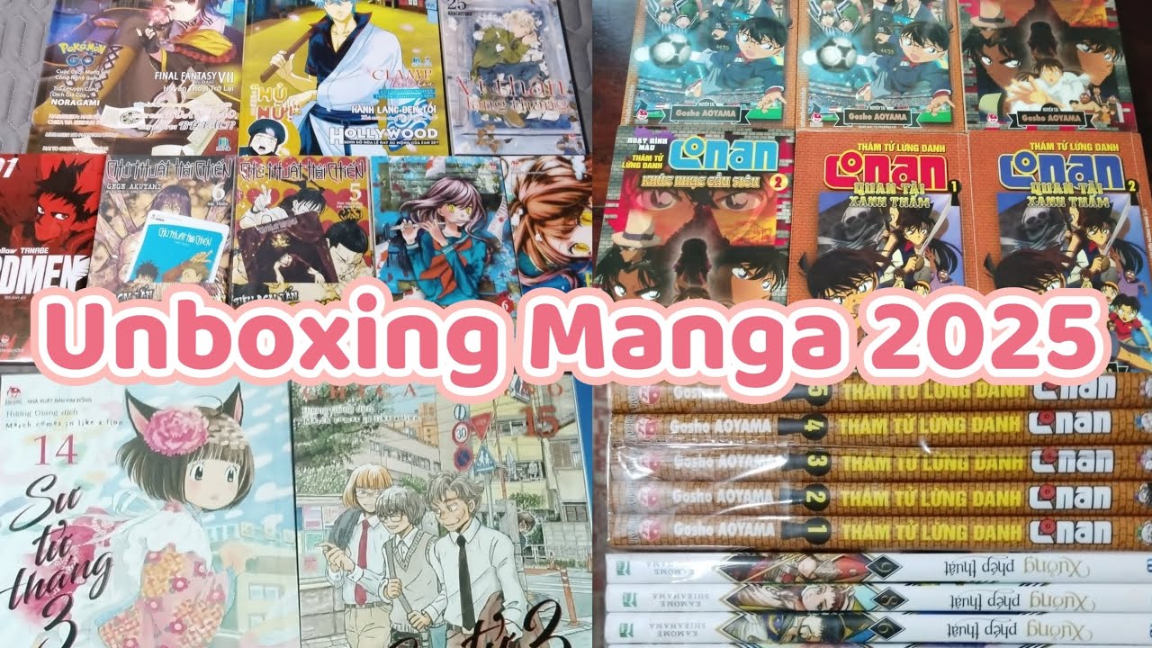 Một Video Unboxing Manga Tổng Hợp Của 2025