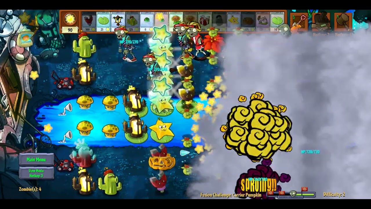 Plant Vs Zombie Fusion Extra Adventure Snow Part 1/2