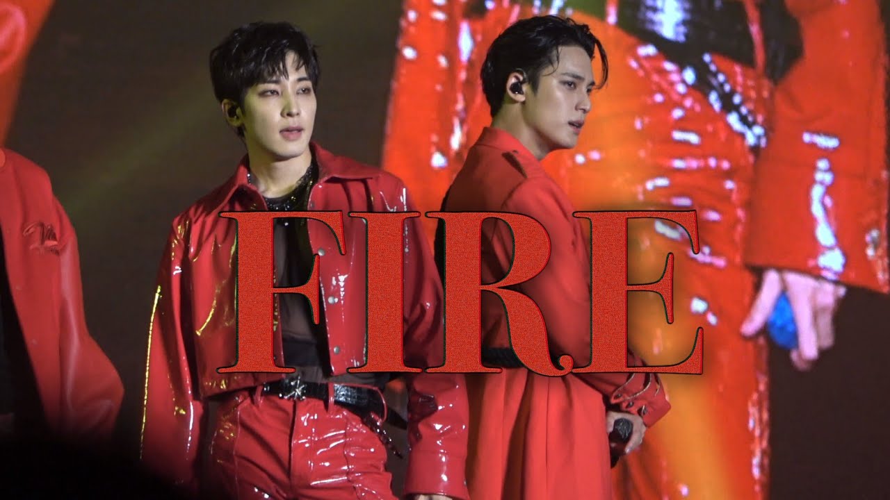 [4K] FANCAM | 230722 세븐틴 팔로우콘 (SEVENTEEN FOLLOW) | 세븐틴 힙합팀 - FIRE | 원우 민규 FOCUS 직캠 |