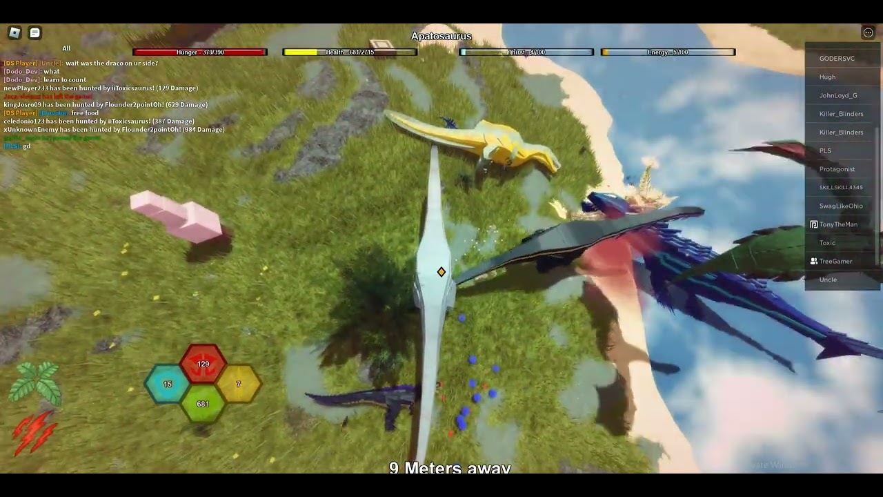 Dinosaur Simulator: Intense 3 way war!
