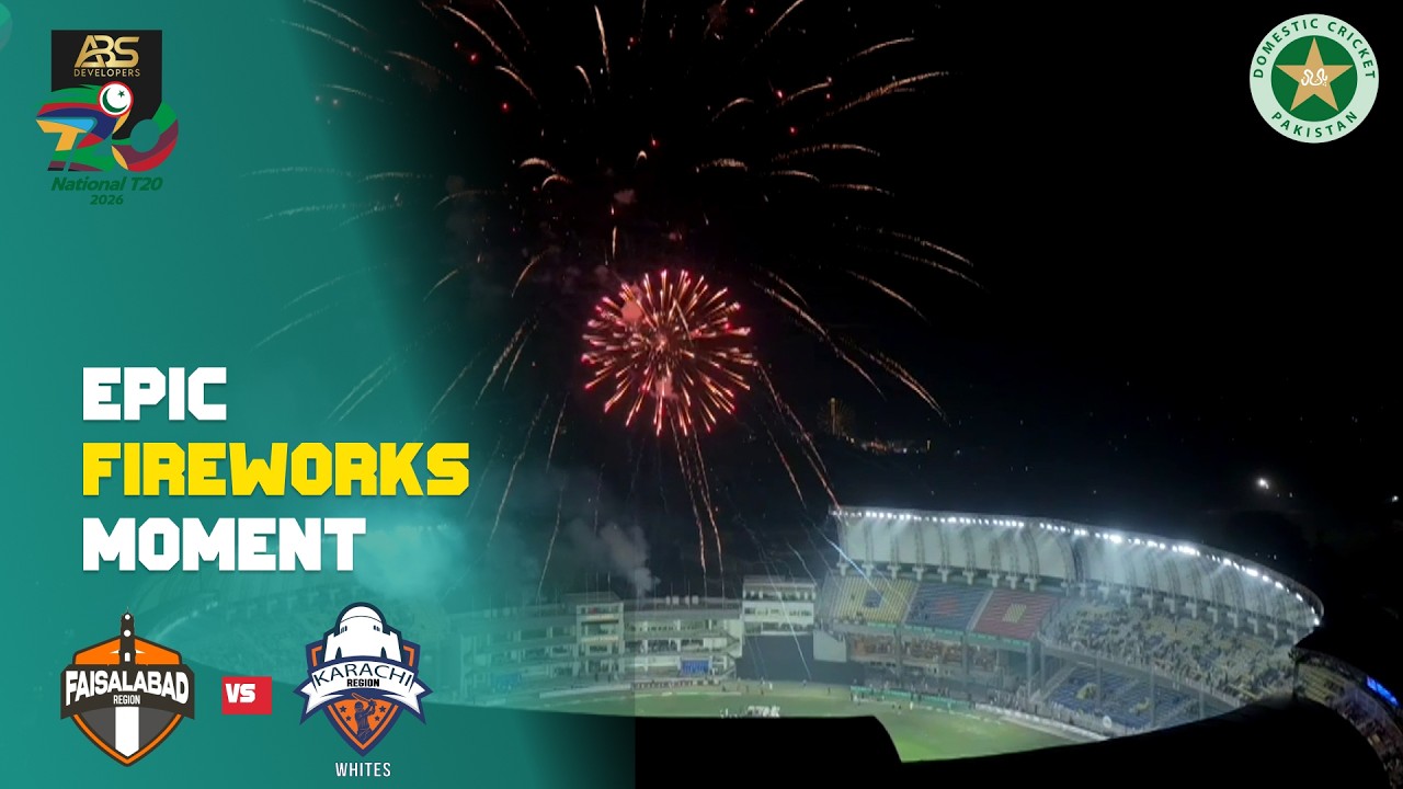 Epic Fireworks Moment | Faisalabad vs Karachi | M02 | ABS Developers National T20 Cup 2026 | MZA1T