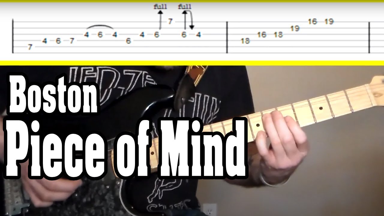 Boston - Peace of Mind Guitar Tutorial w/TABS