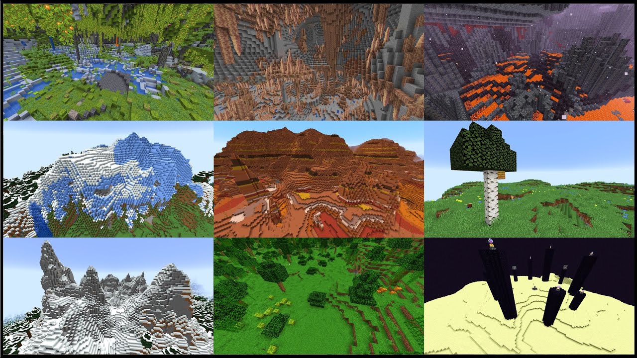 Minecraft 1.18 - All Biomes