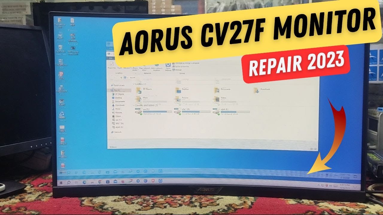 Gigabyte Aorus CV27F Curved Monitor Repair 2023 || Created by Afjal Hossain