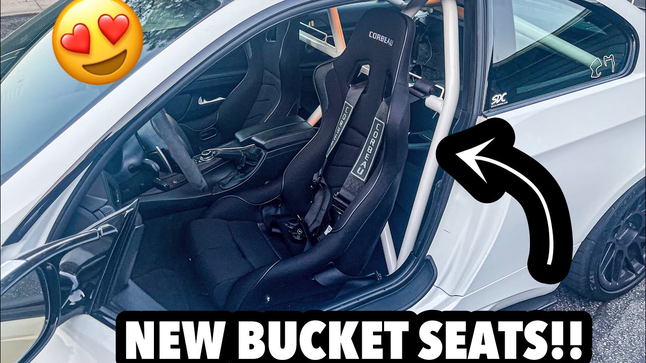 INSTALLING BUCKET SEATS ON MY BMW E92 M3!!