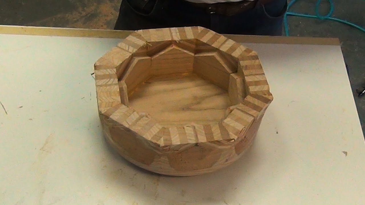 Woodturning Oak Sapele Bowl
