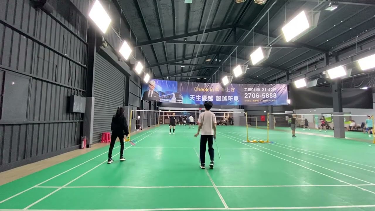 1/10 Game 33 杰靛張信 21 : 18 盧卡斯瑤瑤 #親子羽球 #福雅羽球會館4號場地 #badminton 