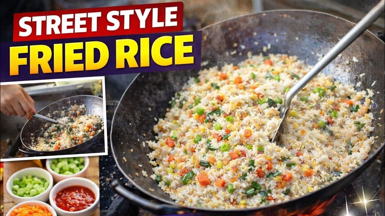 Restaurant Style Fried Rice Recipe | Street Style Taste at Home #streetfood 