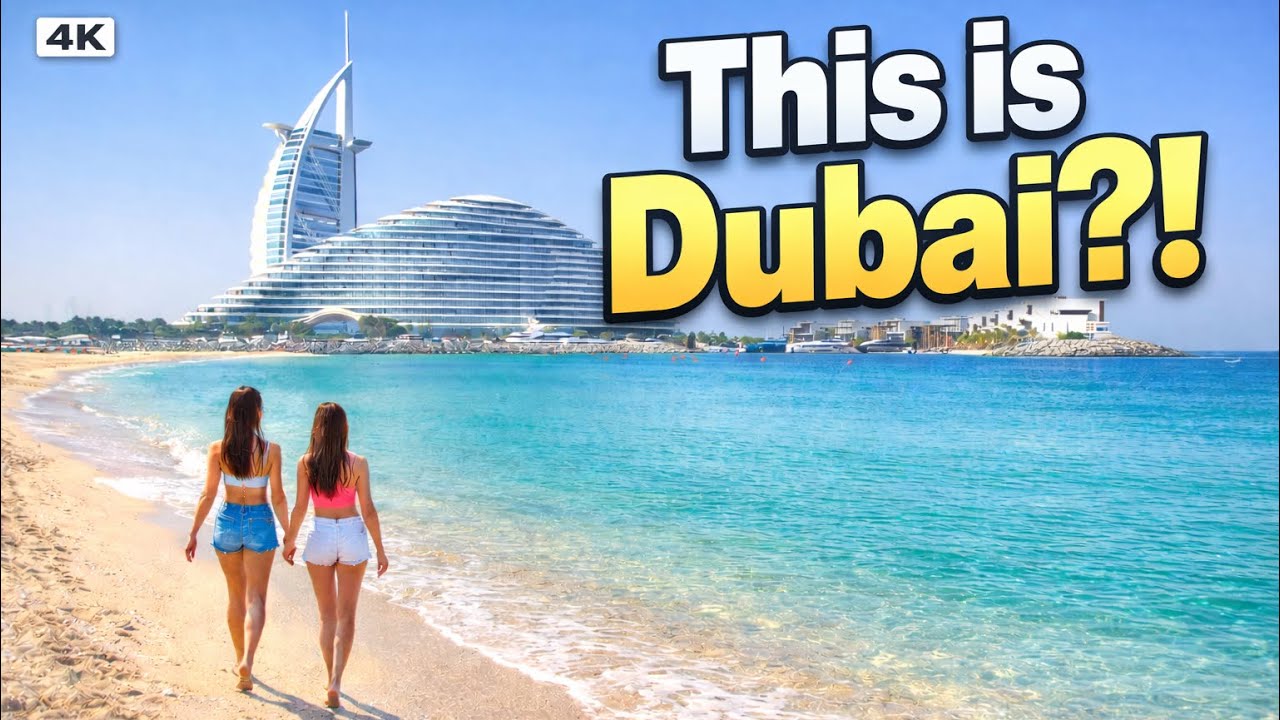 Maldives in Dubai? 🇦🇪 Crystal Clear Beaches & Burj Al Arab (4K)