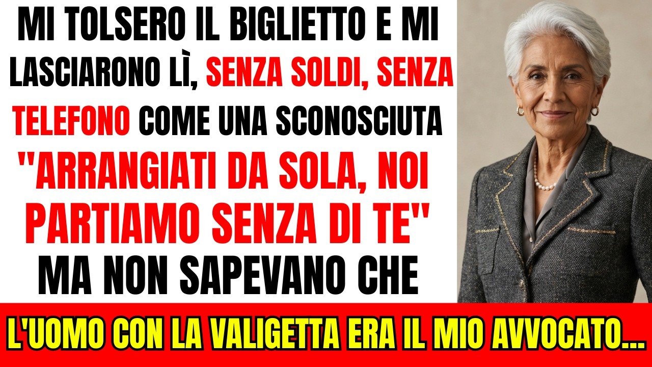 I Miei Figli Mi Lasciarono In Aeroporto Non La Vogliamo Più, Ma Non Videro Chi C'era Dietro