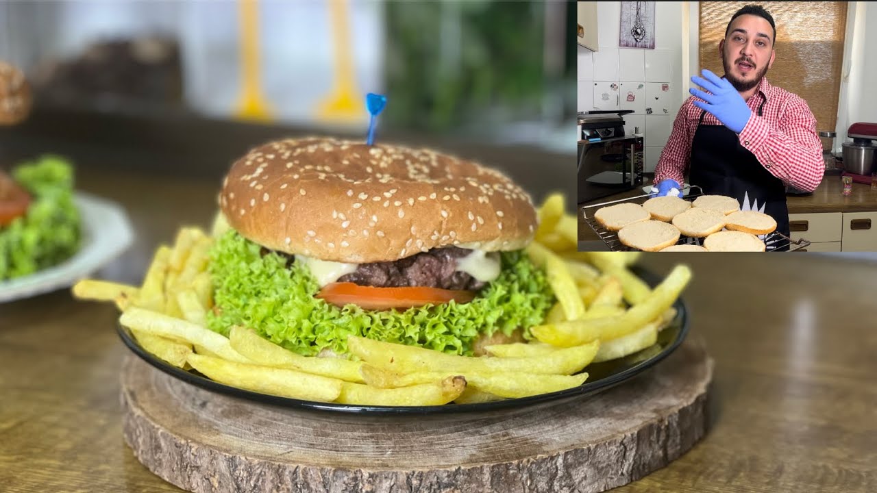 الطريقة الصحية للهامبرغر اللحمة و بأسهل وأسرع طريقة Chili Cheeseburger على الطريقة الأميركية