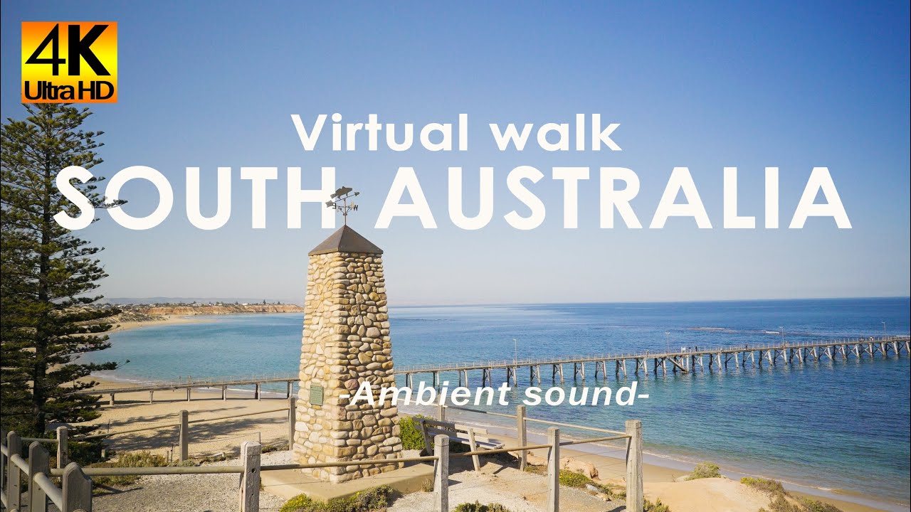 4K Virtual walk-Port Noarlunga Beach | Noarlunga, South Australia