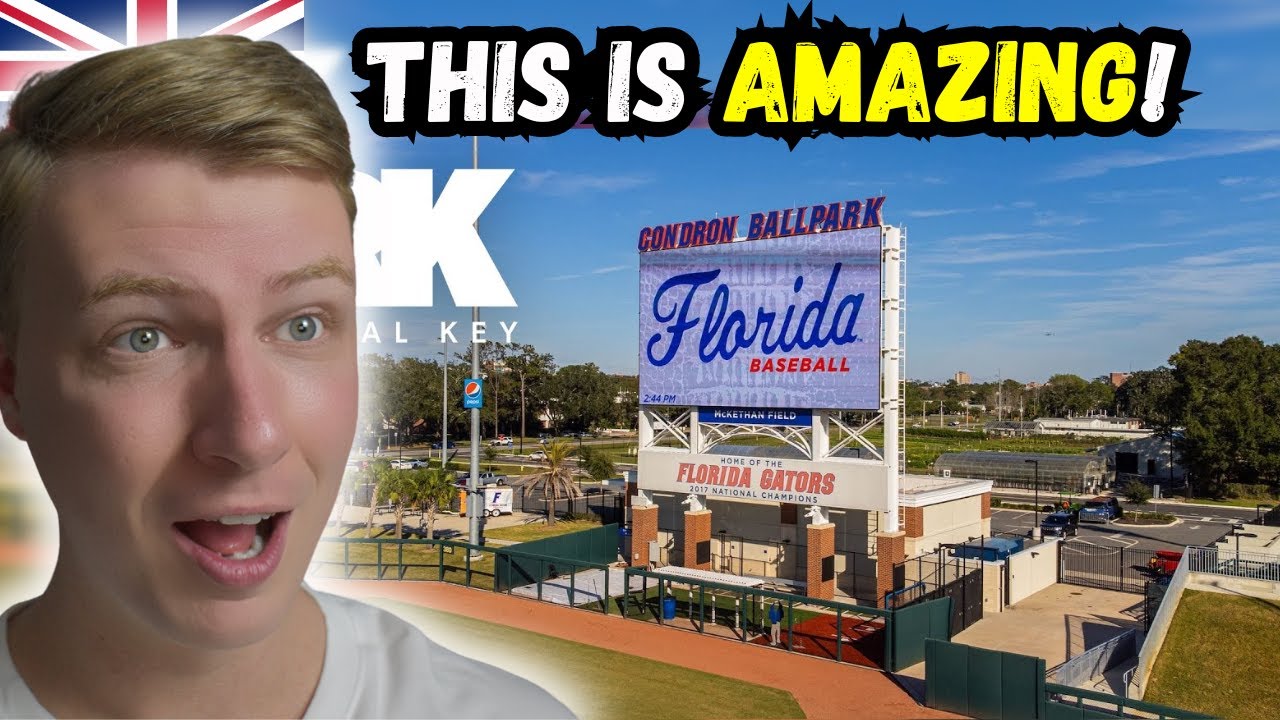 British Guys FIRST Baseball Facility Tour | FLORIDA GATORS&rsquo; $65,000,000 BASEBALL Facility