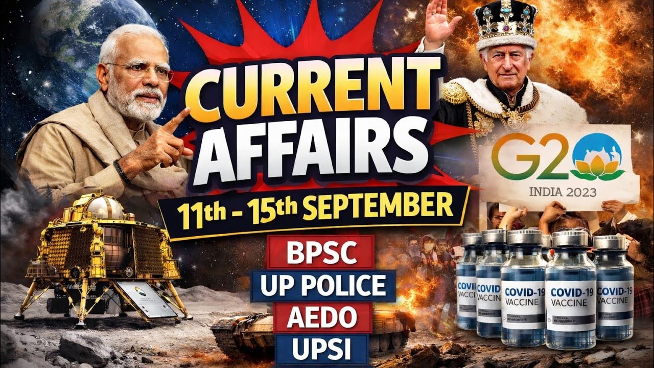 LEC 2) 11th to 15th September 2025 current affairs