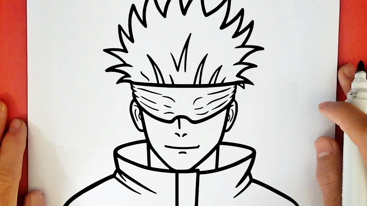 COMMENT DESSINER GOJO SATORU