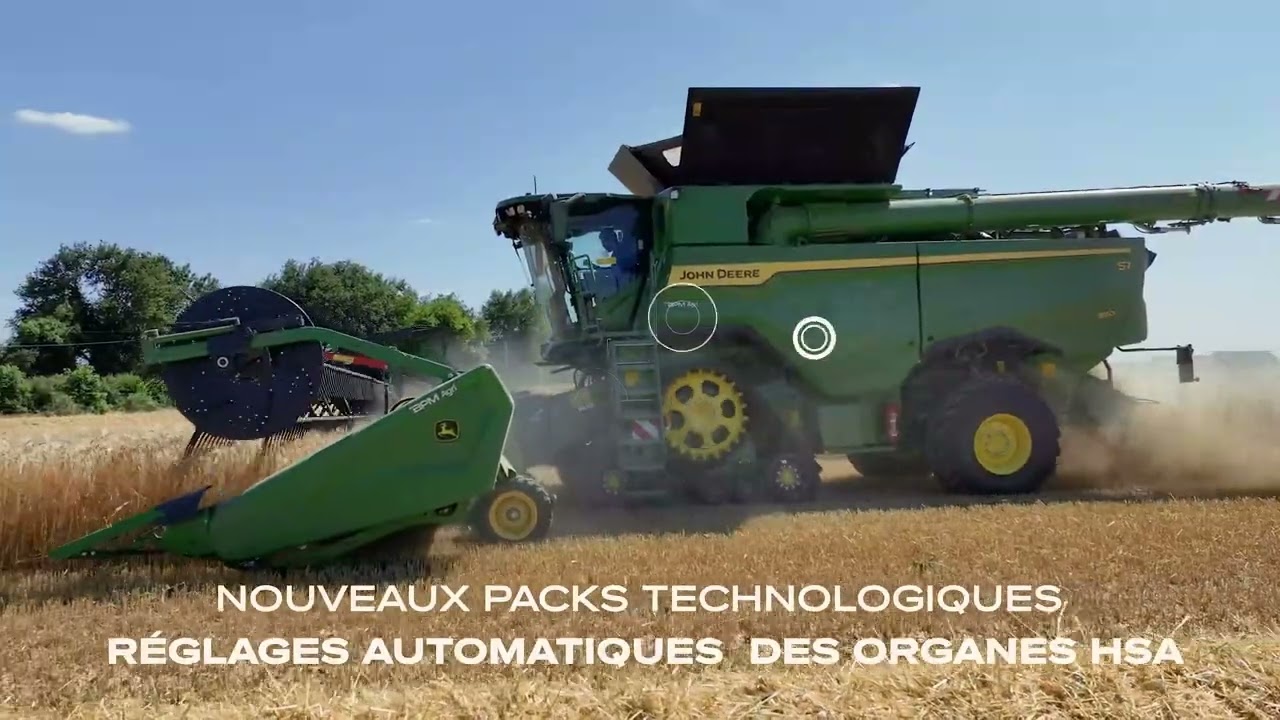 Moissonneuse Batteuse JOHN DEERE S7 850 en d&eacute;monstration