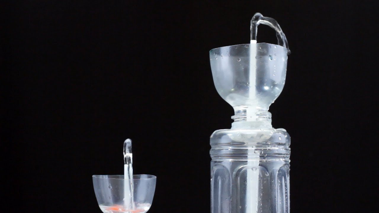 Fuente eterna de bricolaje de materiales improvisados