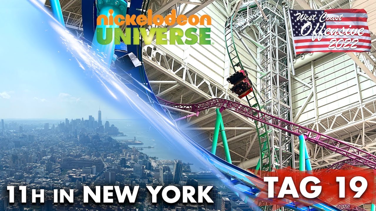 [Vlog] Nickelodeon Universe & New York beim Layover | West Coast Offensive Tag 19 & Tour-Fazit