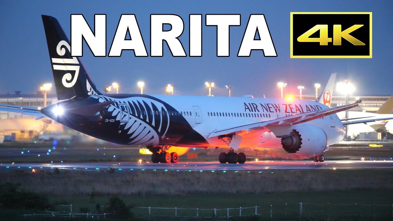 [4K] Night plane spotting 2023 at Tokyo Narita Airport / 成田空港
