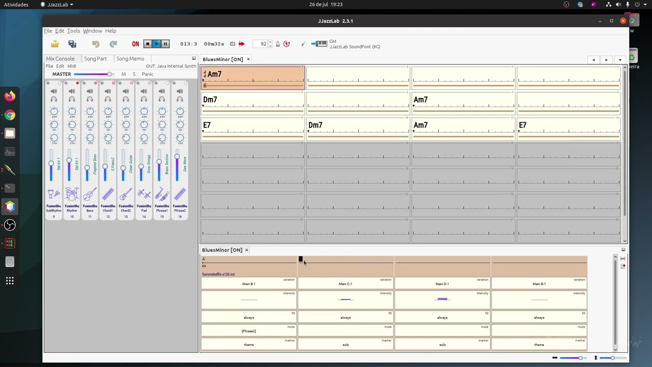 JJazzLab - Gerador automático de Backing Tracks - Produção Musical no Linux