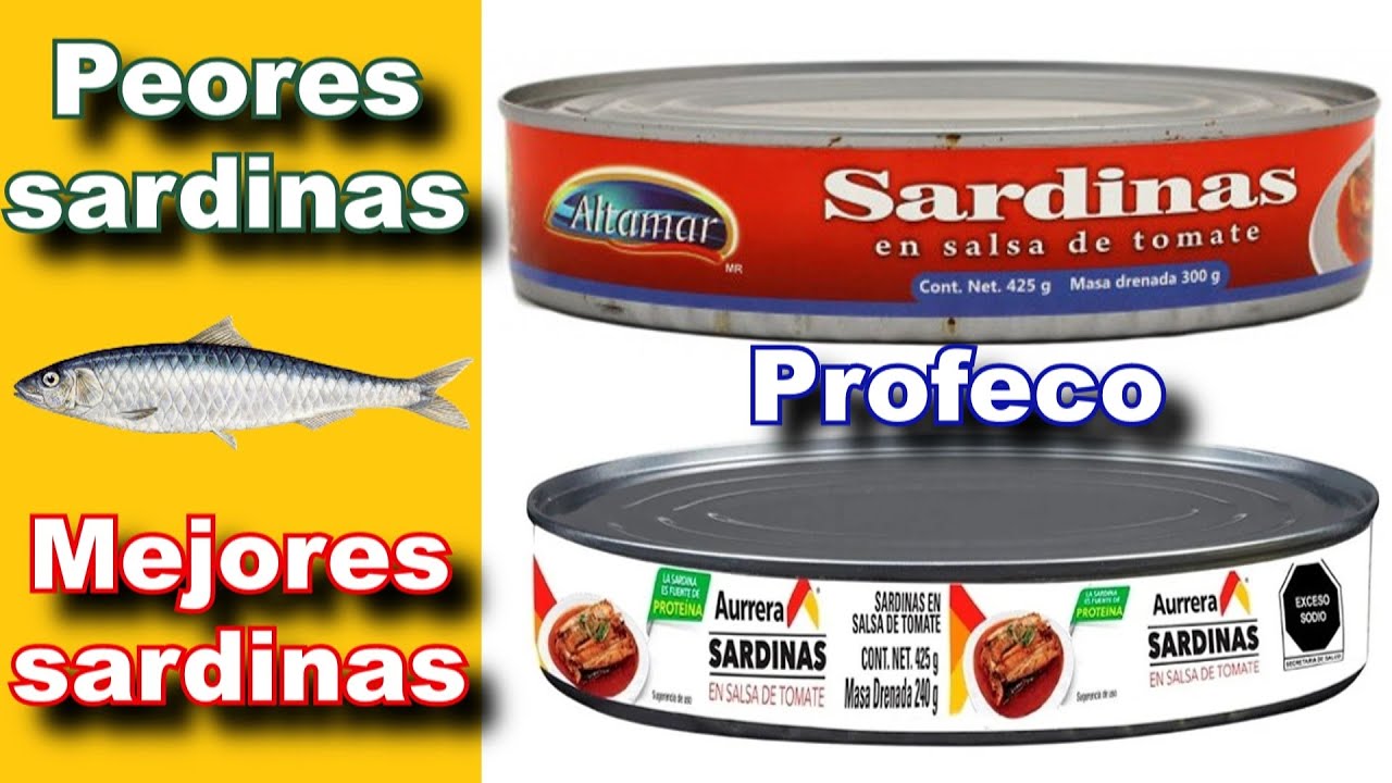 ¿Cuáles son las peores y mejores SARDINAS según Profeco? Estudio de Calidad || Profeco