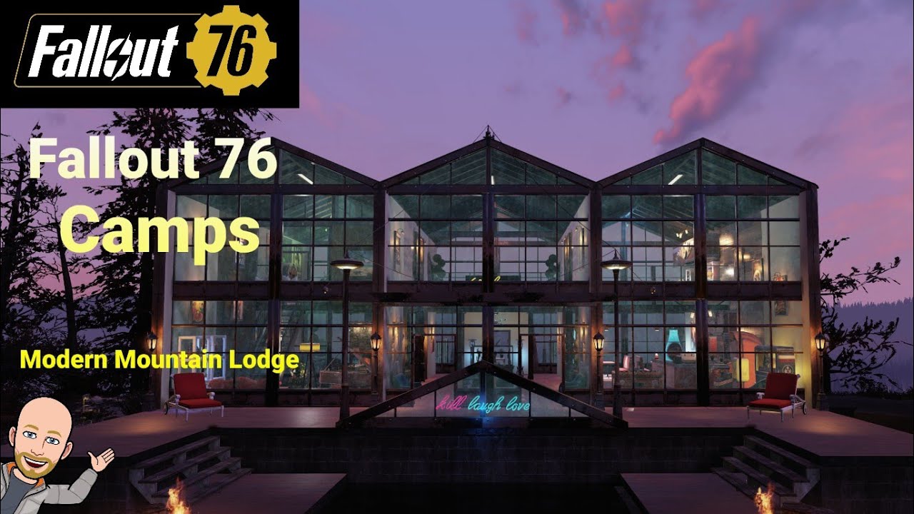 Fallout 76 Camp Build ( Modern Mountain Lodge )