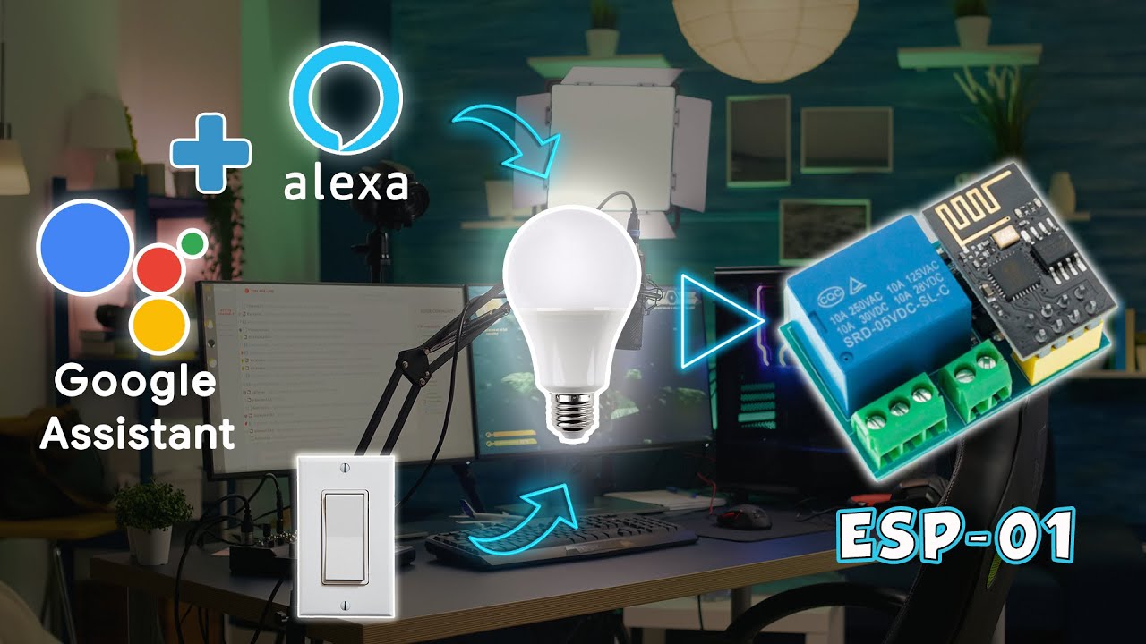Interruptor conmutado IoT con Esp8266 - Alexa - Google Home - Sinric - Smart Switch DIY