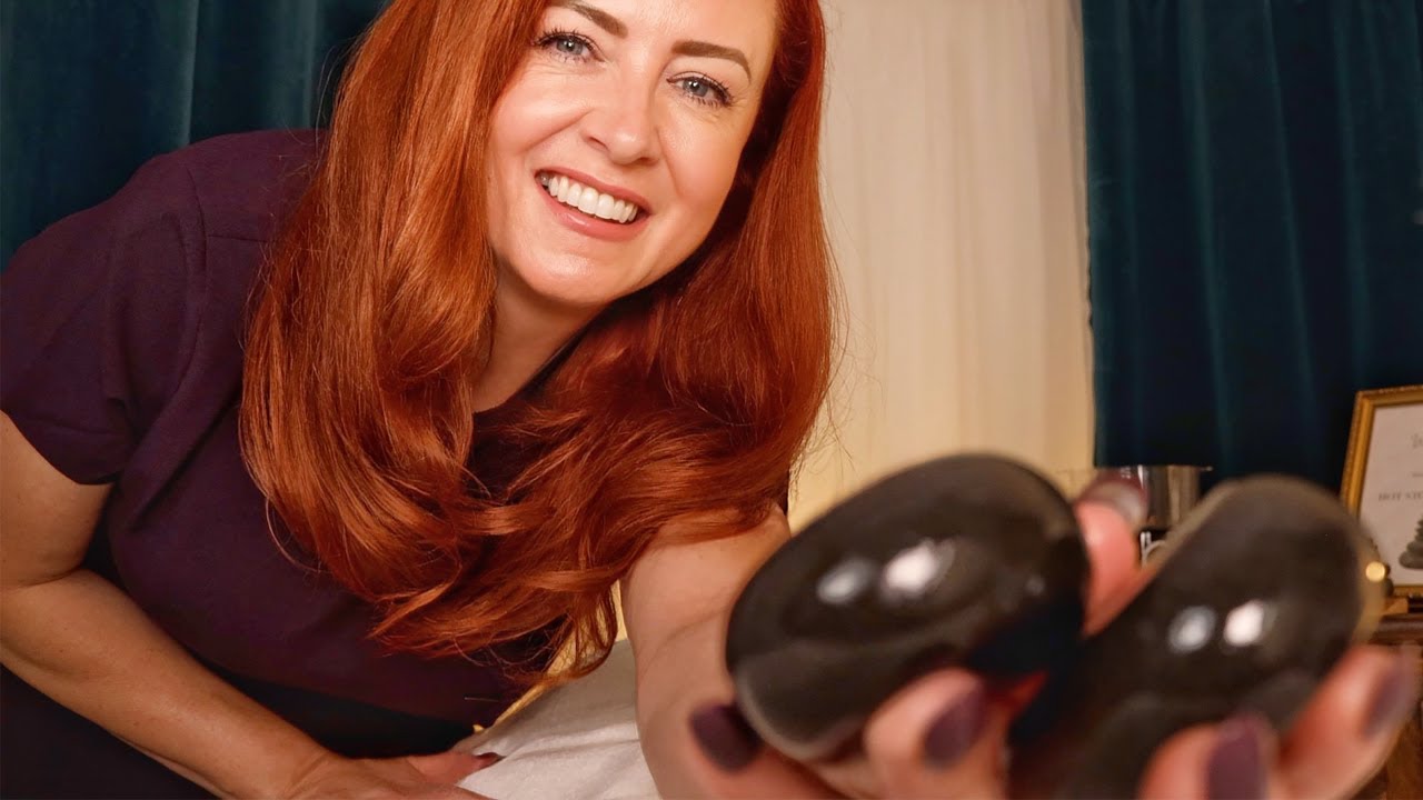 ASMR Hot Stone Massage 🌟 Oils, Fabric, Bubbles & Crinkles