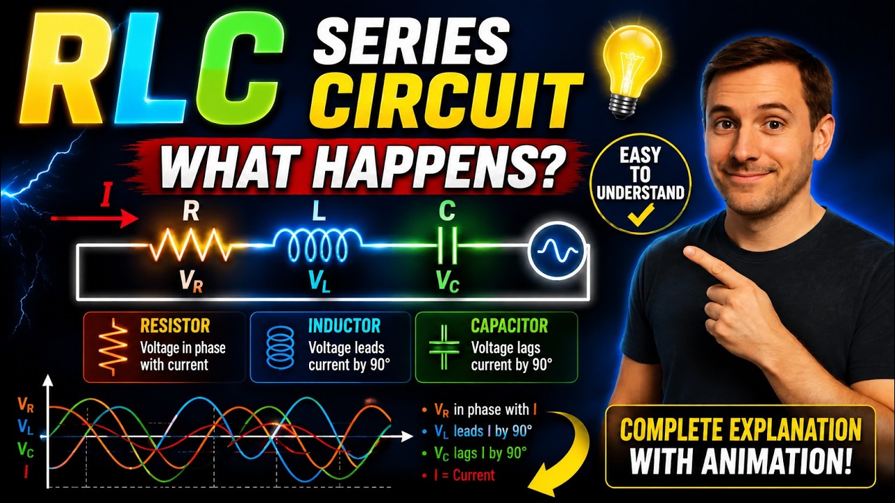 RLC Series Circuit | What Happens When a Resistor, Inductor, and Capacitor are Connected in Series?