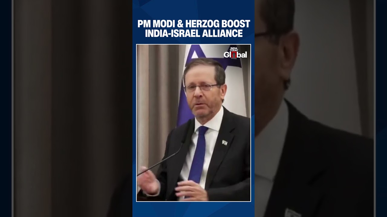 PM Modi Meets Israel President Herzog, Calls India Key To Middle East&rsquo;s Future |#shorts