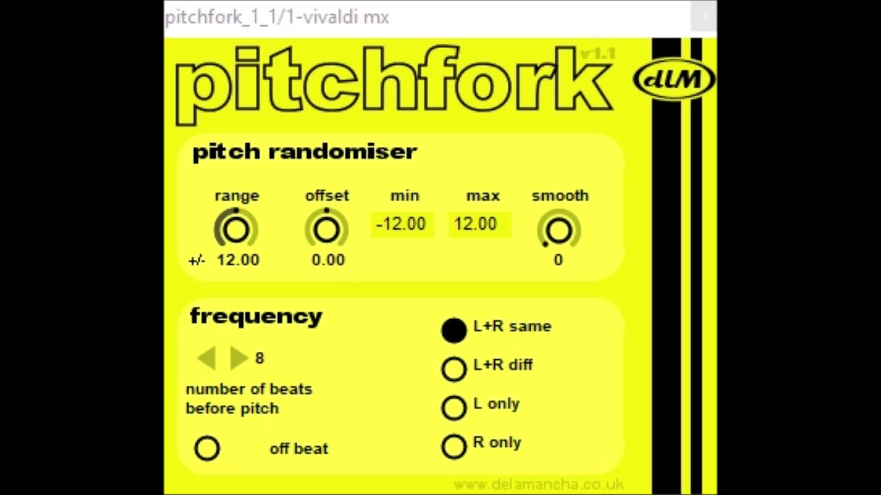 Pitchfork by dlM  DeLaMancha Plugins  classic plugin