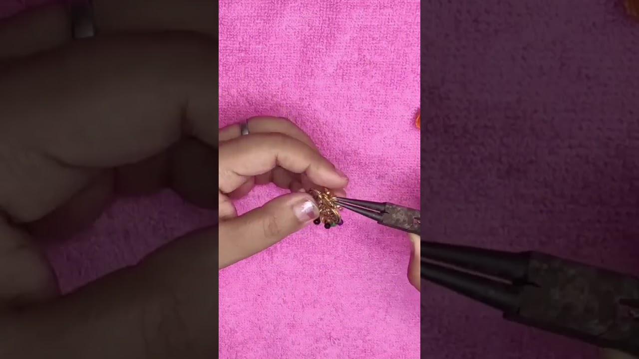 DIY Multicolor Oxidised Earring #Handmade Jewellery #Earring making #Youtubeshort #Short