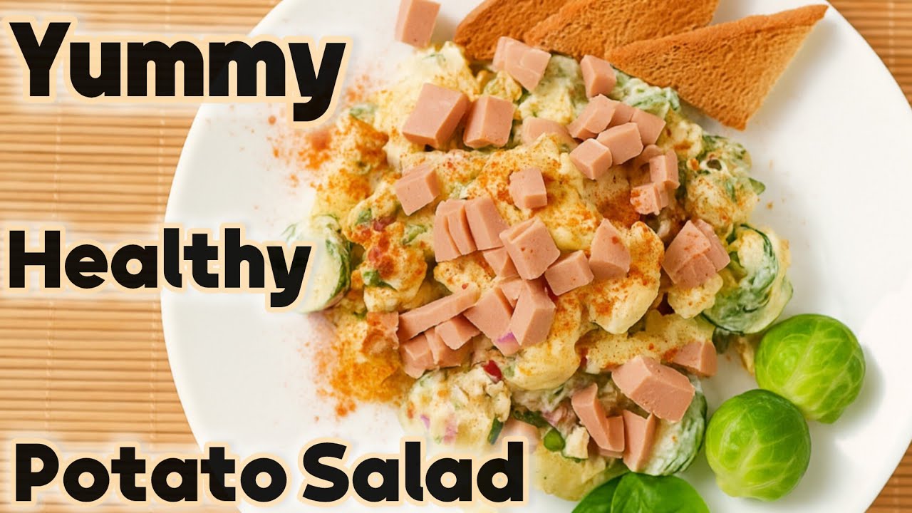 Leckerer Kartoffelsalat mit Joghurt-Dressing | Einfache & gesunde Rezeptidee